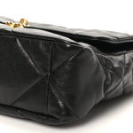 Lambskin Quilted Large Chanel 19 Flap Black