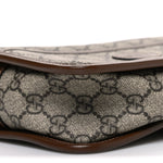 GG Supreme Monogram Azalea Calfskin Mini Retro Interlocking G Shoulder Bag Beige Ebony Brown Sugar