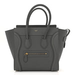 Baby Drummed Calfskin Micro Luggage Kohl