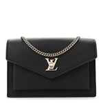 Soft Calfskin My Lockme Chain Pochette Black
