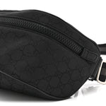 Nylon Monogram Fanny Pack Belt Bag Black