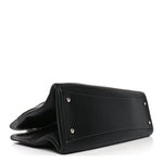 Caviar Medium Cerf Executive Shopper Tote Black