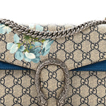 GG Supreme Monogram Blooms Small Dionysus Shoulder Bag Beige Navy Vintage Blue