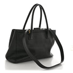 Calfskin Cerf Executive Shopper Tote Black