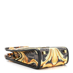 X VERSACE Vitello King Catalan Mirror Plexiglass Fendace FF Baroque Logo Mini Fendi Sunshine Shopper Tote Black Gold