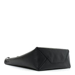 Grained Calfskin Small Vertical Cabas Black