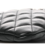 Lambskin Quilted Uniform Crossbody Bag Black