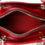 Patent Cannage Medium Lady Dior Red