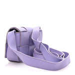 Lambskin Maxi Intrecciato Extra Mini Cassette Crossbody Bag Wisteria