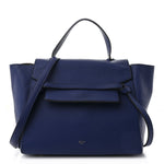Grained Calfskin Mini Belt Bag Indigo