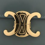 Shiny Calfskin Teen Triomphe Petrol