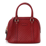 Soft Microguccissima Mini Dome Bag Rosso
