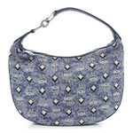 Vintage Jacquard Monogram Hobo Blue