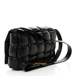 Nappa Maxi Intreccio Padded Cassette Crossbody Bag Black