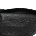 Grained Calfskin Large Slouchy Banana Bag Black