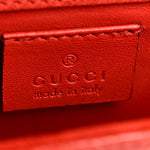 Patent Microguccissima Small Broadway Clutch Red