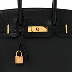 Togo Matte Alligator Birkin Touch 30 Black