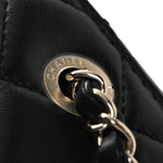 Lambskin Quilted Small Box Bag Black