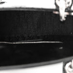 Patent Cannage Mini Lady Dior Black