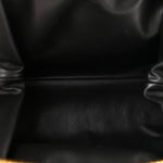 Metallic Bark Calfskin Embossed The Pouch Oversized Clutch Oro