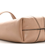 Grained Calfskin Small Spin Tote Woodrose