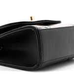 Lambskin Quilted Mini Trendy CC Chain Wallet Black