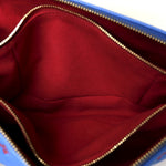 Lambskin Embossed Monogram Vuittamins Coussin PM Blue Red