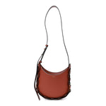 Small Grain Smooth Calfskin Small Darryl Hobo Sepia Brown