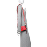 Saffiano Small Snapshot Camera Bag Red Beige
