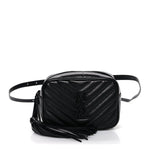 Calfskin Matelasse Monogram Lou Belt Bag Black