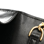 Vitello Cruise F is Fendi Bi-Color FF 1974 Embossed Medium Envelope Wallet On Chain Black Maya