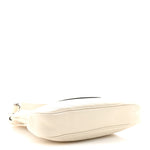 Sakai Be Green Calfskin Diagonal Stitched Small Blondie Tote Mystic White