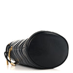 Calfskin Matelasse Mini GG Marmont 2.0 Bucket Bag Black