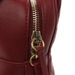 Calfskin Quilted CC Small Vanity Case Dark Red