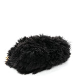 Shearling Lambskin The Pouch Chain Black