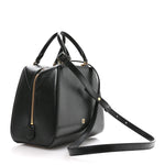 Tumbled Buffalo Mini Antigona Cube Bag Black
