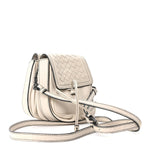 Nappa Intrecciato Double Pocket Crossbody Mist Black