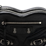 Agneau Arena Mini Le Cagole Heart Bag Black