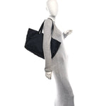 Nylon Medium Travel Tote Black