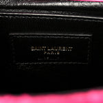 Boucle Tweed Patchwork Monogram Medium Jamie Baguette Magenta