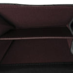 Caviar Quilted Flap Card Holder On Chain Black
