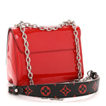 Patent Monogram Infrarouge Twist Shoulder Bag PM Coquelicot