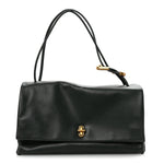 Calfskin Large Dual Shoulder Bag Green