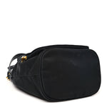 Saffiano Tessuto Nylon Mini Bucket Crossbody Bag Black