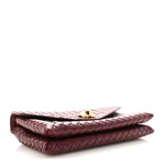 Nappa Intrecciato Knot Lock Top Handle Crossbody Bag Barolo