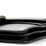 Pebbled Calfskin Small Dionysus Shoulder Bag Black