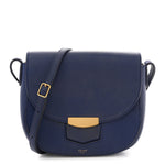 Grained Calfskin Small Trotteur  Indigo