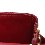 Lambskin Quilted Mini Square Flap Red