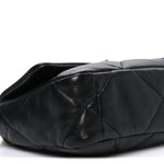 Lambskin Quilted Medium Chanel 19 Flap Black