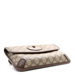 GG Supreme Monogram Neo Vintage Web Belt Bag Brown